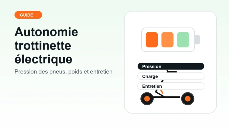 Autonomie de trottinette électrique influencée par la pression des pneus et l’entretien