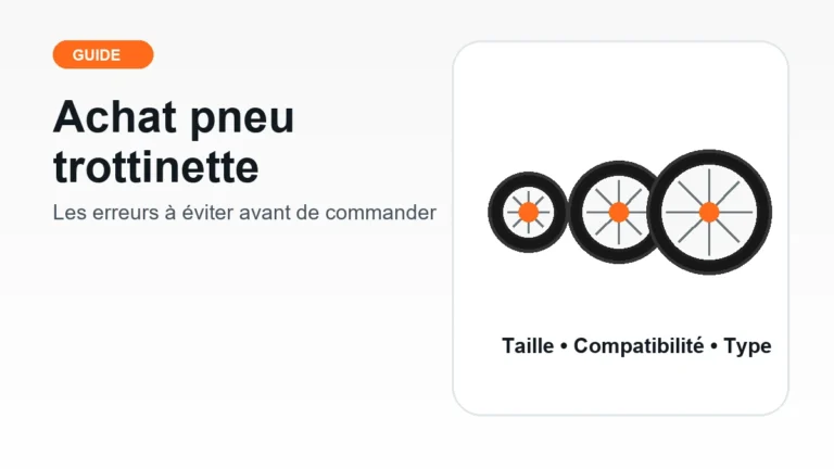 Erreurs à éviter lors de l’achat d’un pneu de trottinette électrique