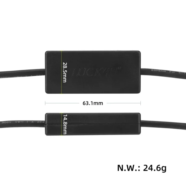 ninebot-f3-f3-pro-kit-de-debridage-luck4u-8045-1-dimensions Dimensions du kit de débridage Luck4u pour Ninebot F3 et F3 Pro, boîtier 63,1 x 28,5 x 14,8 mm