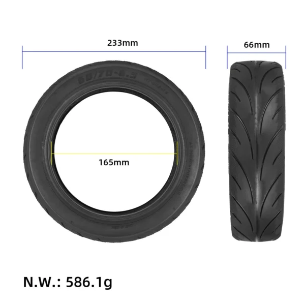 Ninebot E3 D 60/70-6.5 Pneu Générique - dimensions Dimensions Ninebot E3 D 60/70-6.5 Pneu Générique pour trottinette électrique