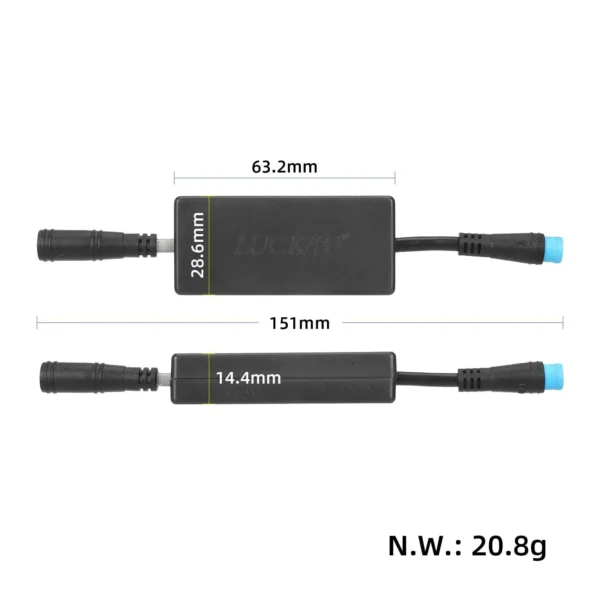 Dimensions du kit de débridage Luck4u pour Xiaomi 1S, Pro et Pro 2, longueur totale 151 mm
