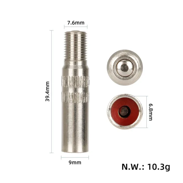 xiaomi-m365-rallonge-valve-39mm-409-10-dimensions Dimensions de la rallonge de valve Xiaomi M365 39 mm, adaptateur métallique pour pneu